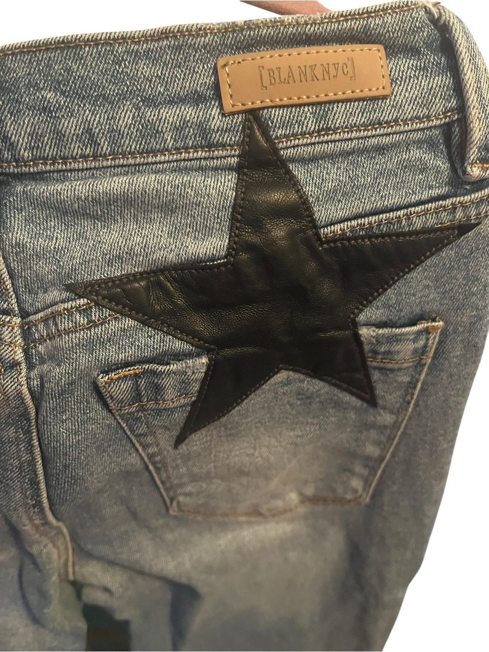 BLANKNYC The Madison Crop Star Jeans Western 25 Y2K Nashville Streetwear - Picture 4 of 6